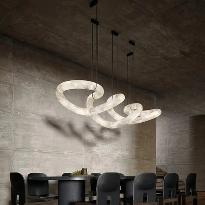 Blushlighting Infinity Massive Alabaster Chandelier