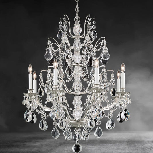 Bordeaux Crystal Chandelier 28"