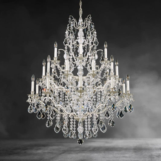 Bordeaux Crystal Chandelier 40"