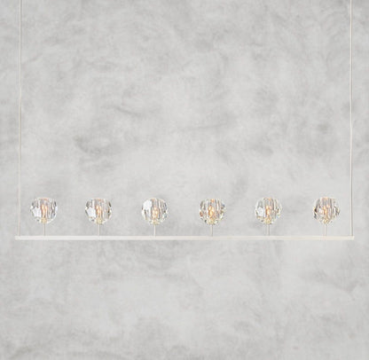 Boule De Cristal Clear Glass Linear Chandelier 48", 60"