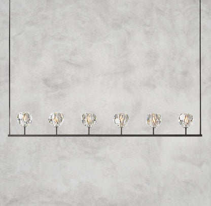 Boule De Cristal Clear Glass Linear Chandelier 48", 60"