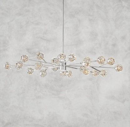 Boule De Cristal Oval Chandelier 72"