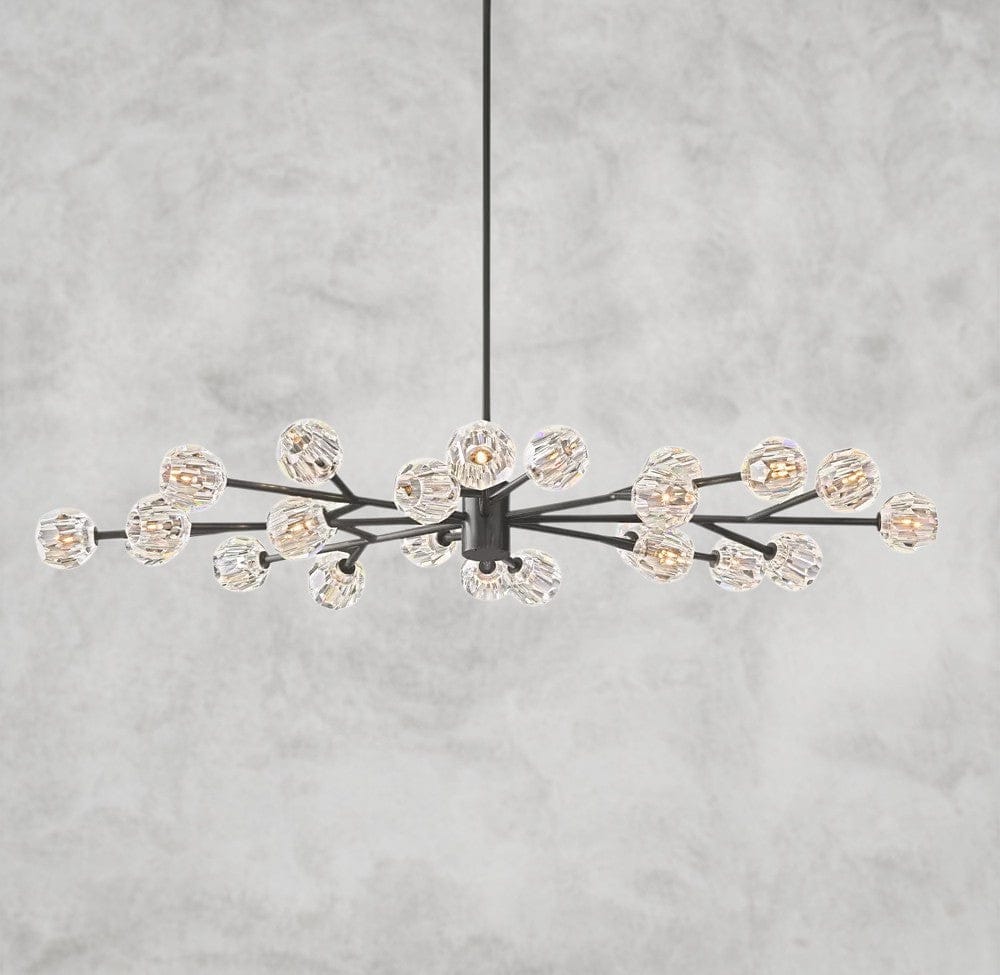 Boule De Cristal Oval Chandelier 72"