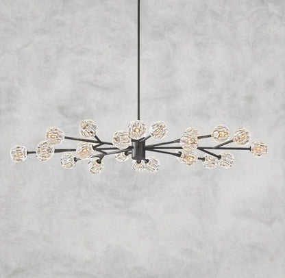 Boule De Cristal Oval Chandelier 72"