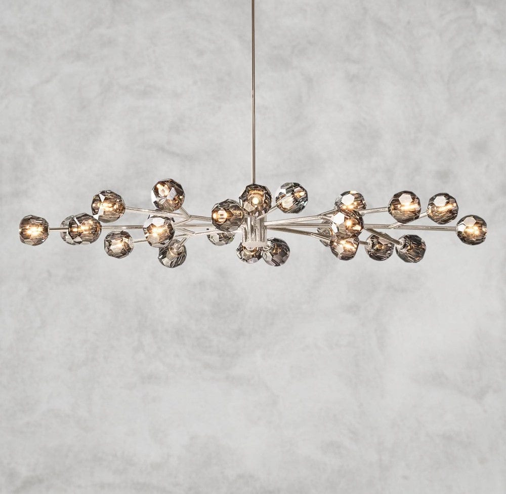 Boule De Cristal Oval Chandelier 72"