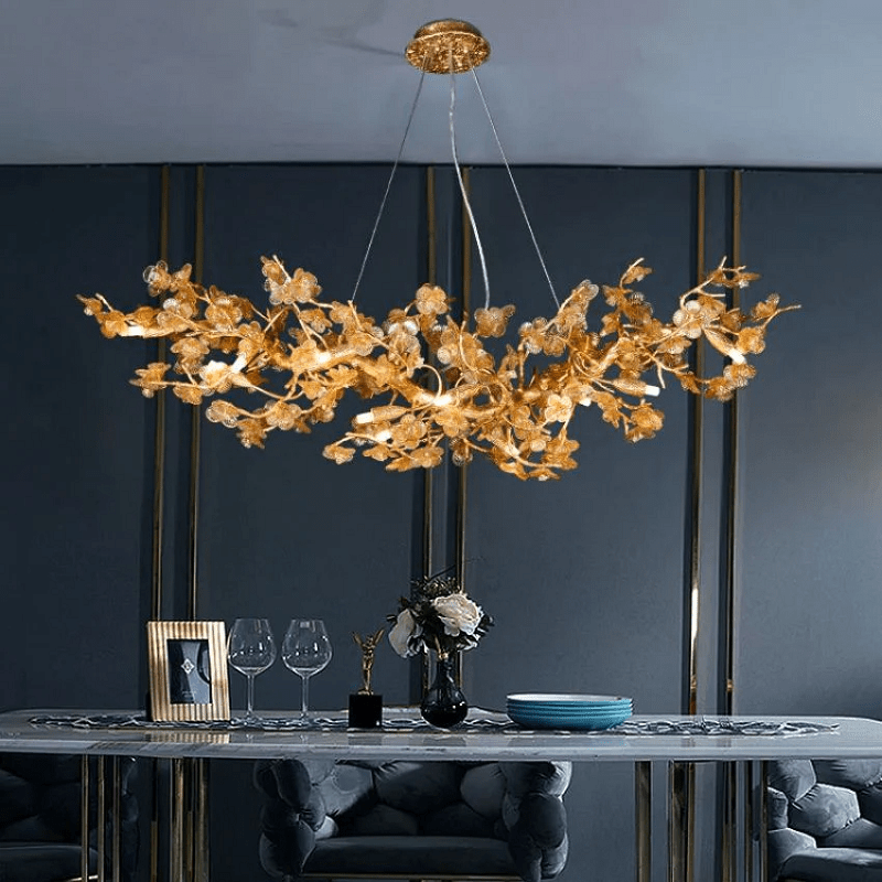 Branch Modern Leaf Linear  Chandelier