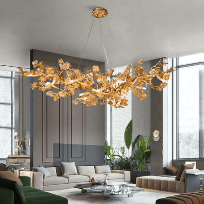 Branch Modern Leaf Linear  Chandelier