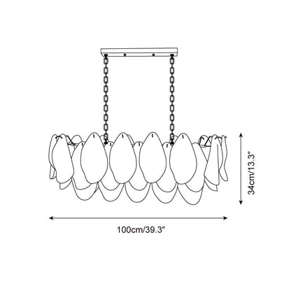 Caia Murano Glass Chandelier for Living Room