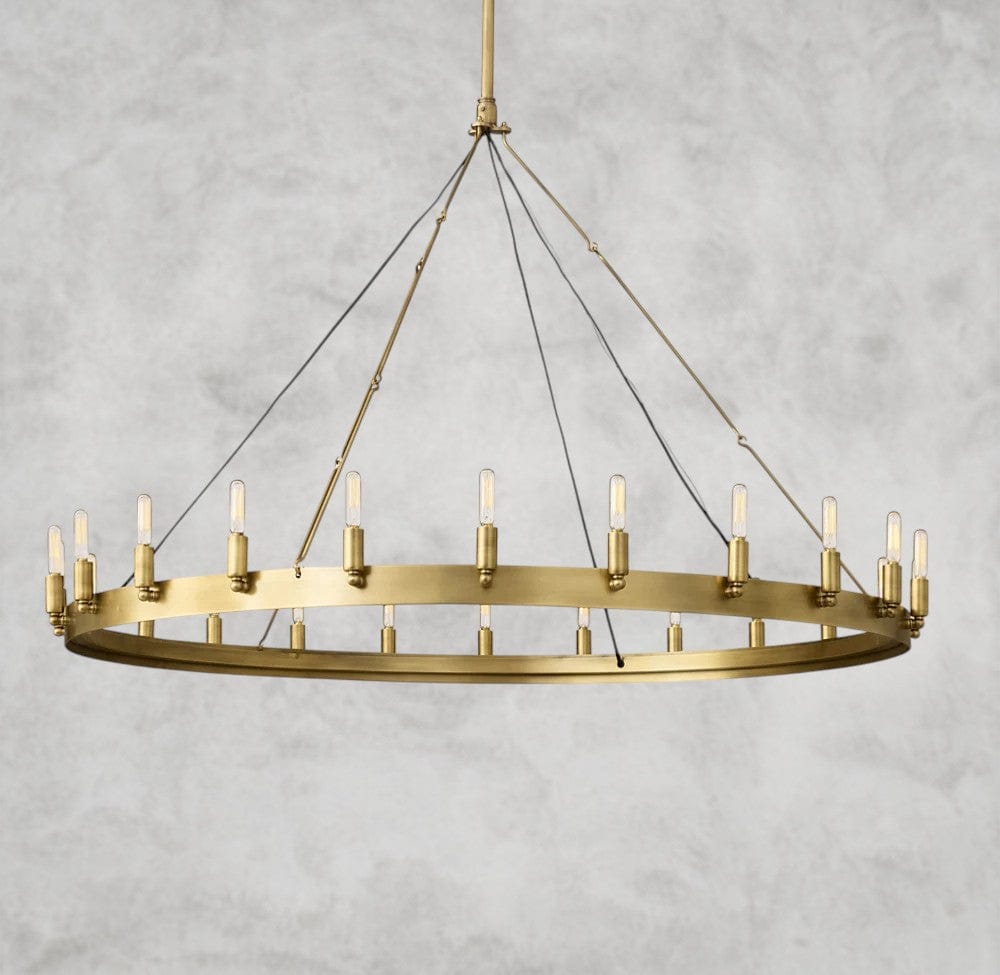 Camino Round Outdoor Chandelier 26", 38", 50", 63", 73"