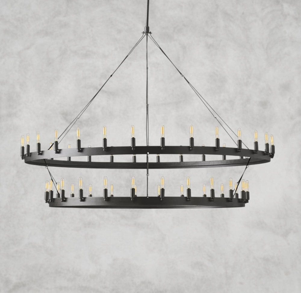 Camino Vintage Filament Two-Tier Chandelier 38", 50", 63", 71"