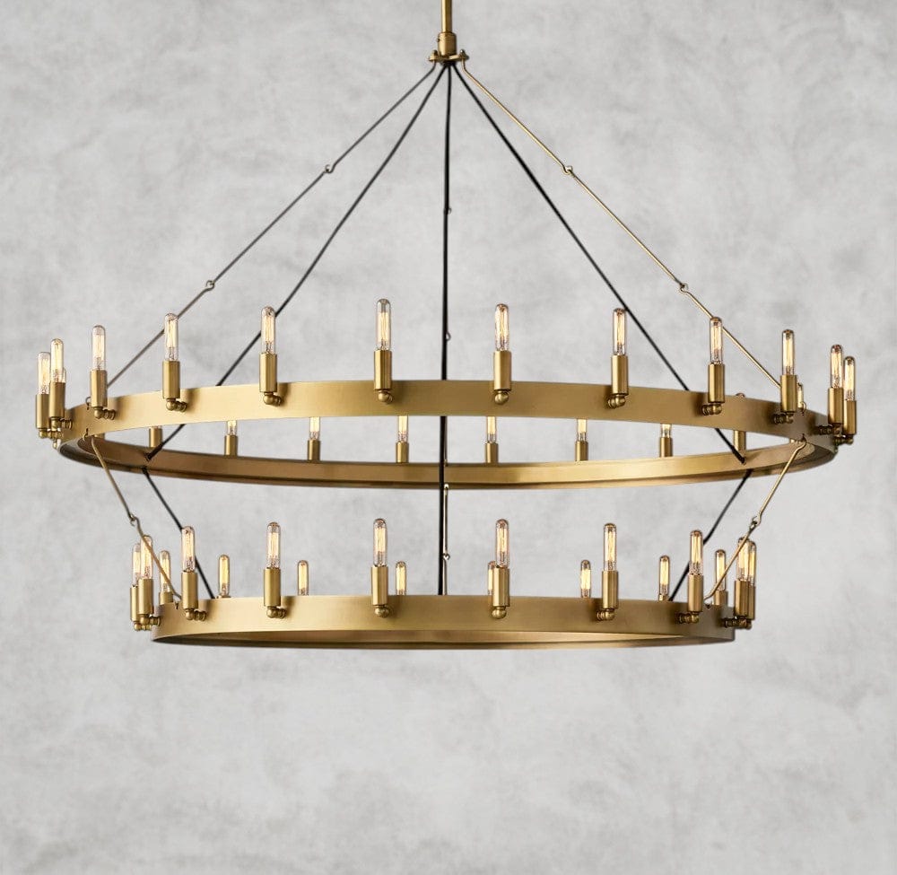Camino Vintage Filament Two-Tier Chandelier 38", 50", 63", 71"