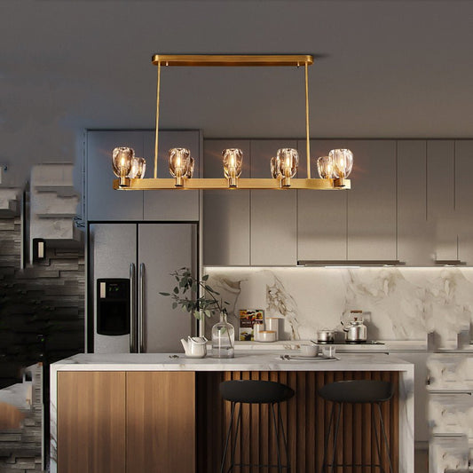 Canson Linear Modern 8 lights Dining Room Chandelier