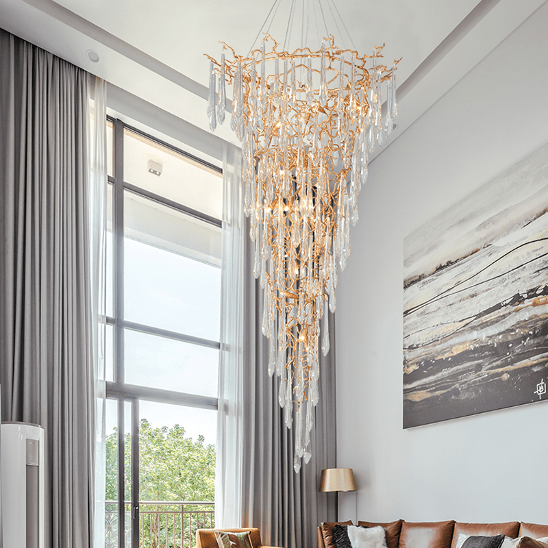 Cecily Crystal Branch Chandelier H 94.49"