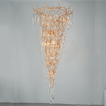 Cecily Crystal Branch Chandelier H 94.49"