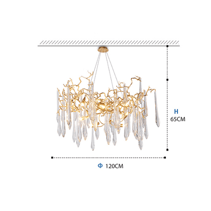 Cecily Modern Crystal  Branch Chandelier