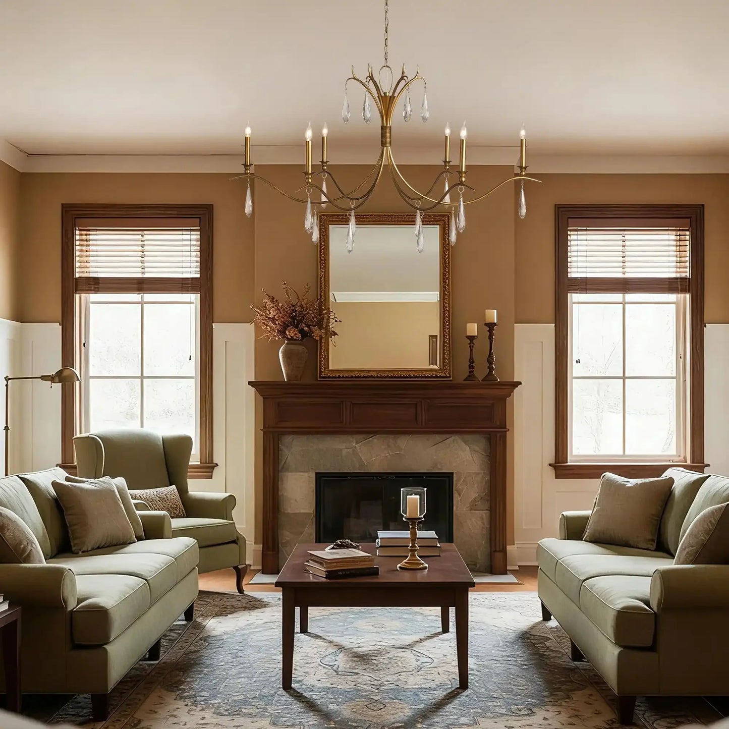 Celine Chandelier 36" 59" for Living Room