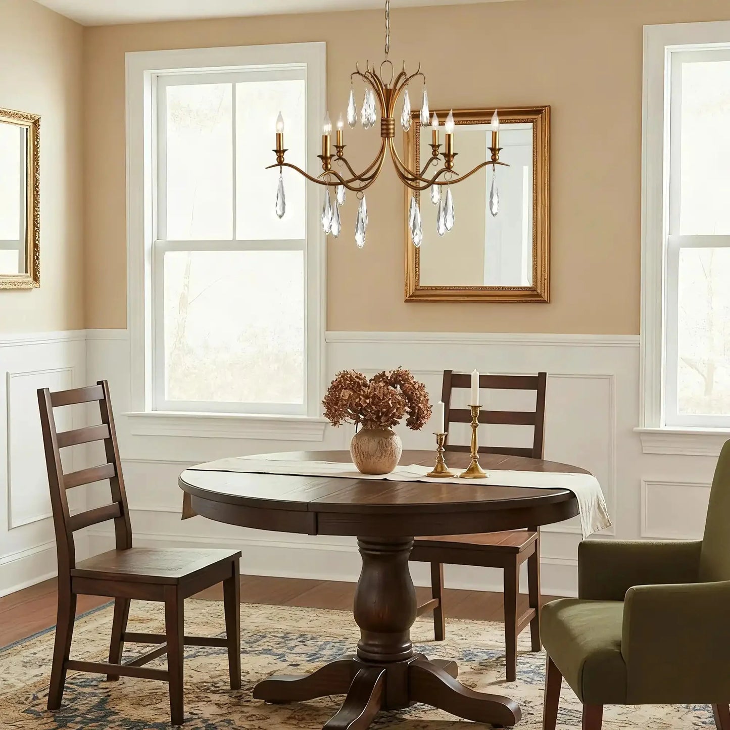 Celine Chandelier 36" 59" for Living Room
