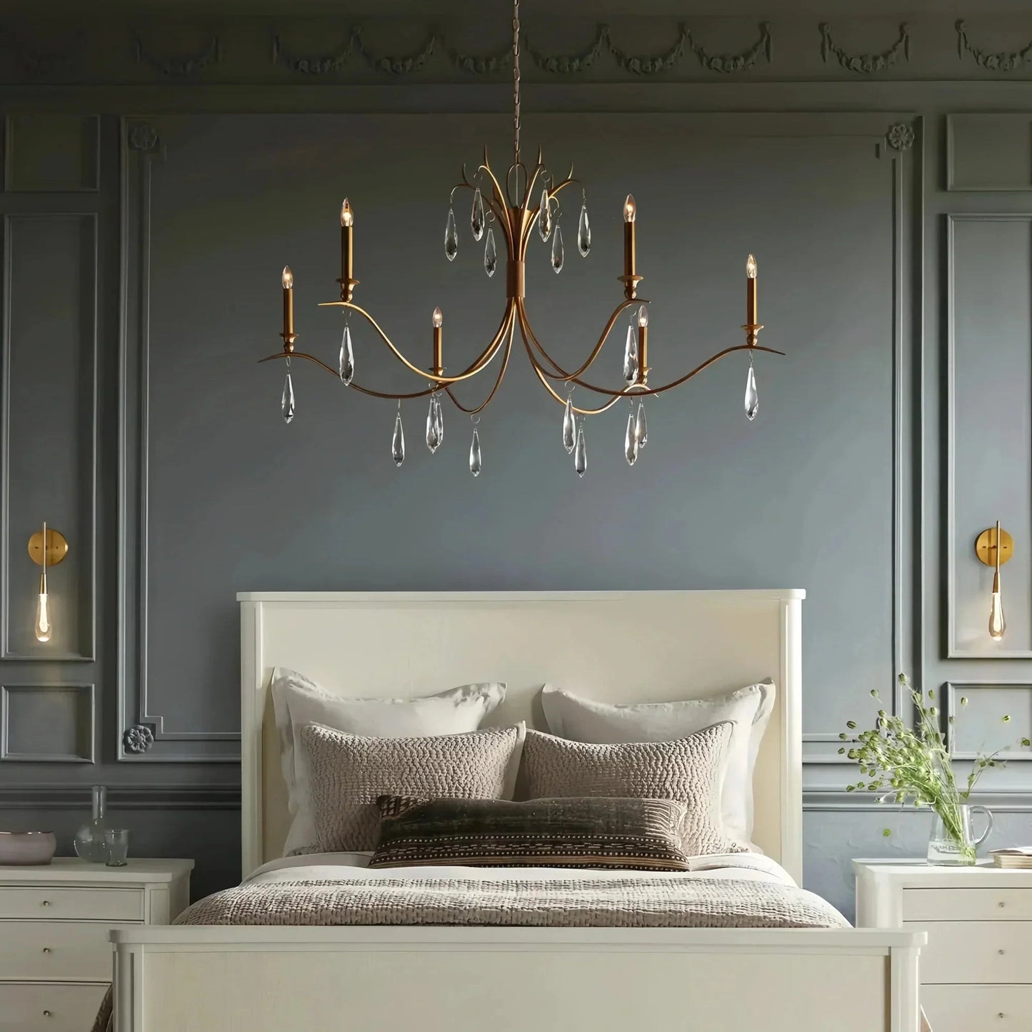Celine Chandelier 36" 59" for Living Room