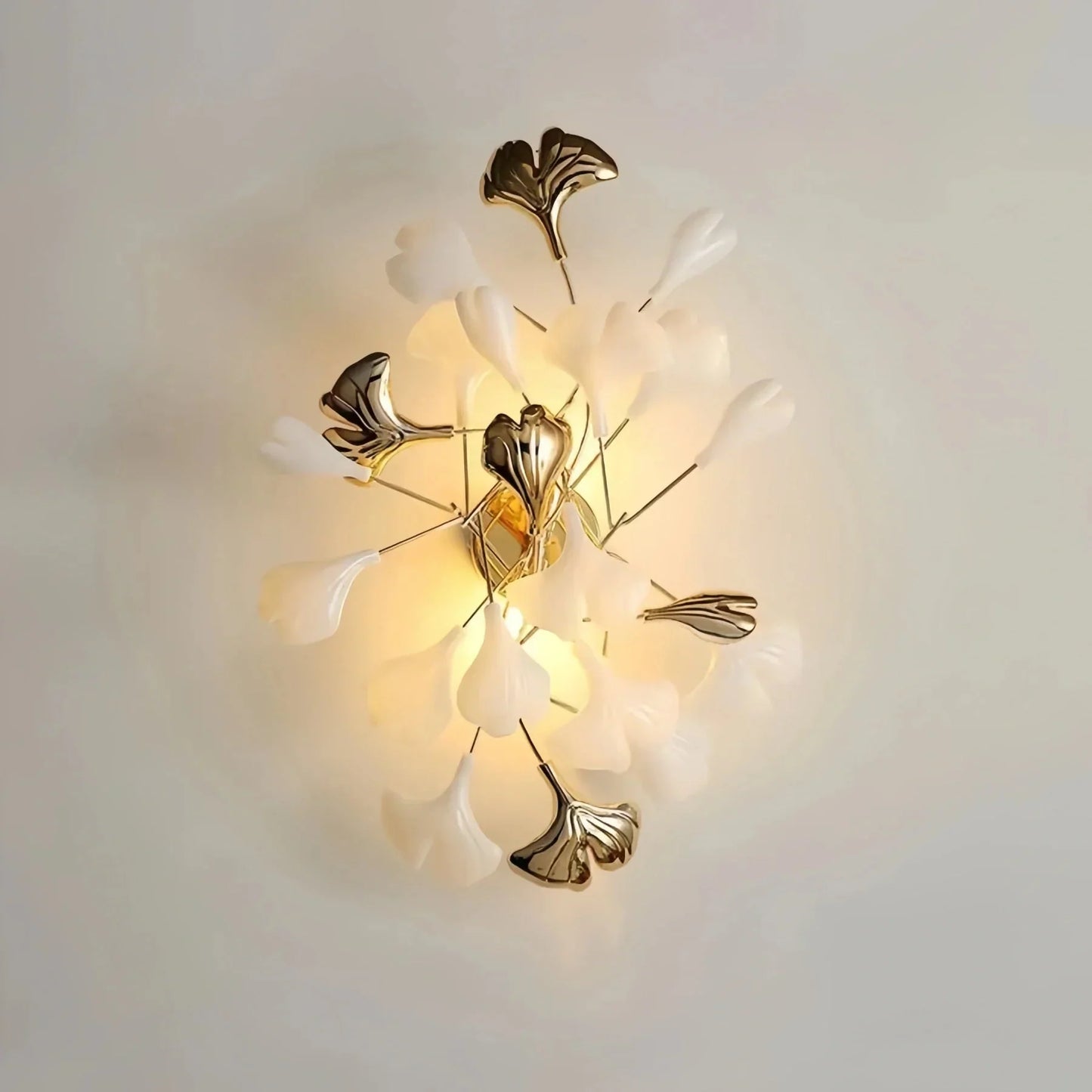 Ceramic Gingko Wall Lamp