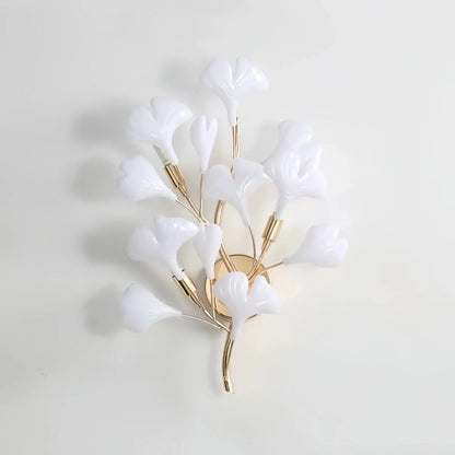 Ceramic Gingko Wall Lamp