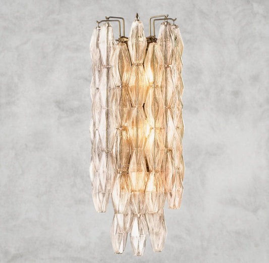 CHIARA CLEAR/ SMOKE GLASS GRAND SCONCE 30"