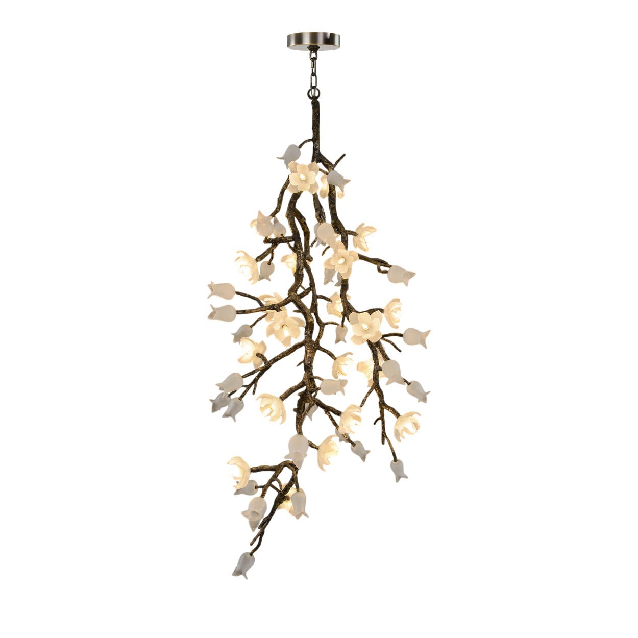 Churippu Branch Brass Chandelier