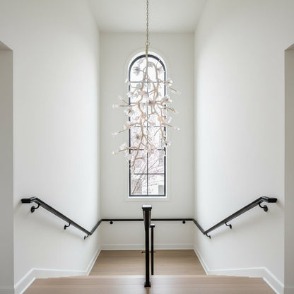 Churippu Branch Brass Chandelier