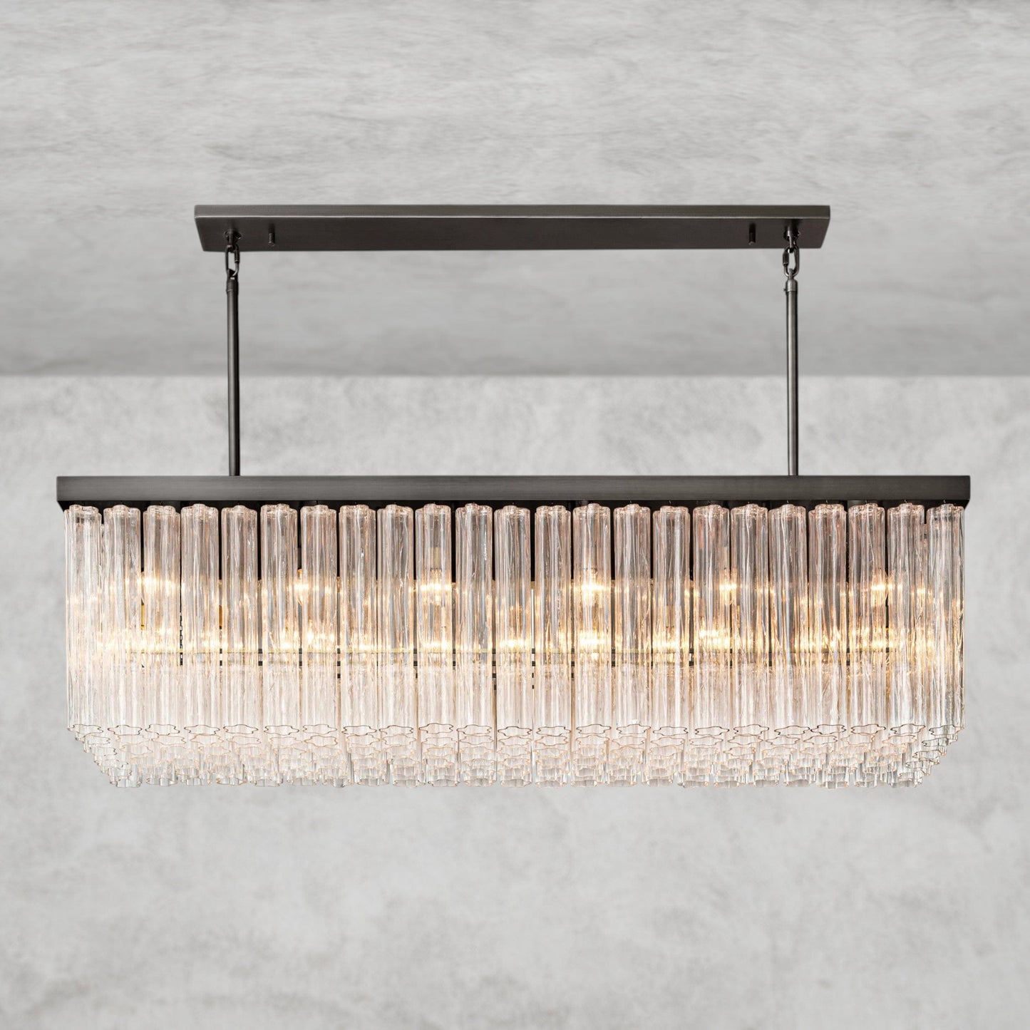 Cielo Rectangular Chandelier 54", 73"