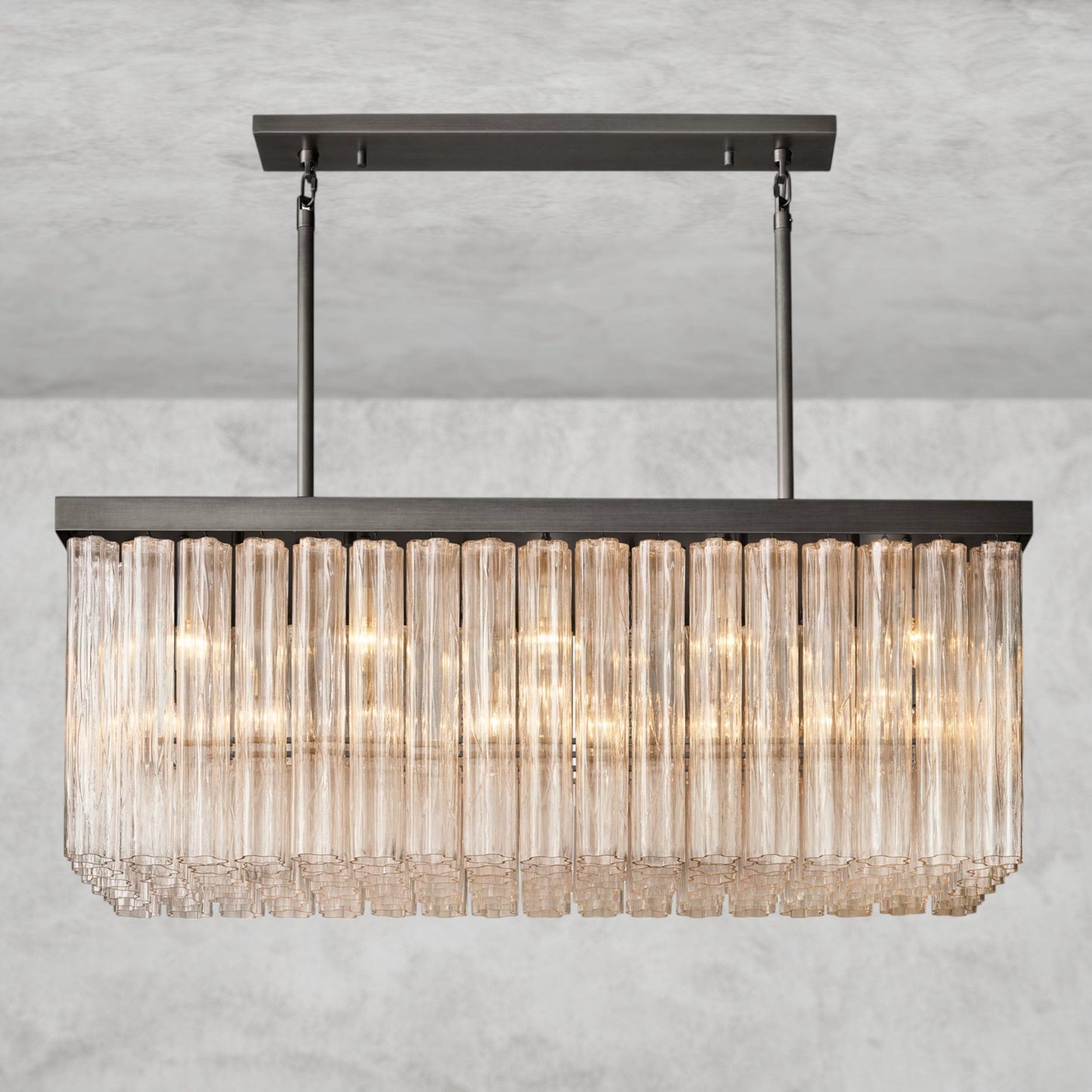 Cielo Rectangular Chandelier 54", 73"