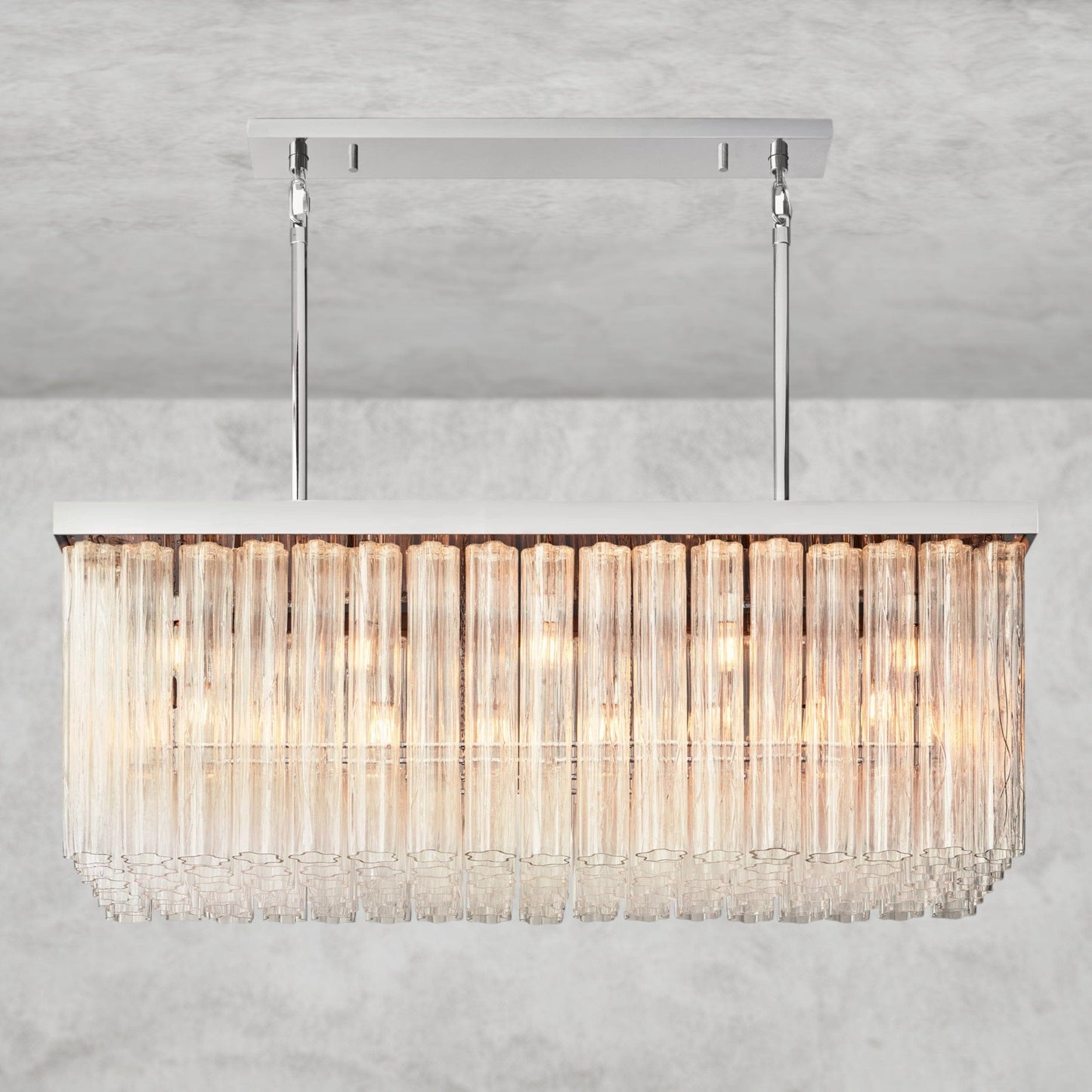 Cielo Rectangular Chandelier 54", 73"