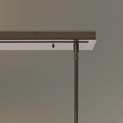 Contemporary Stainless Steel Linear Chandelier