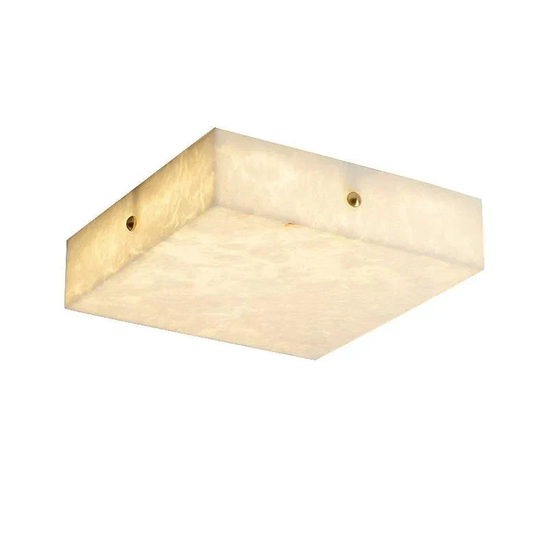 Coral Modern Alabaster Flushmount, Designer Ceiling Light Fixtures