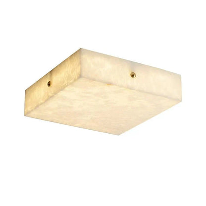 Coral Modern Alabaster Flushmount, Designer Ceiling Light Fixtures