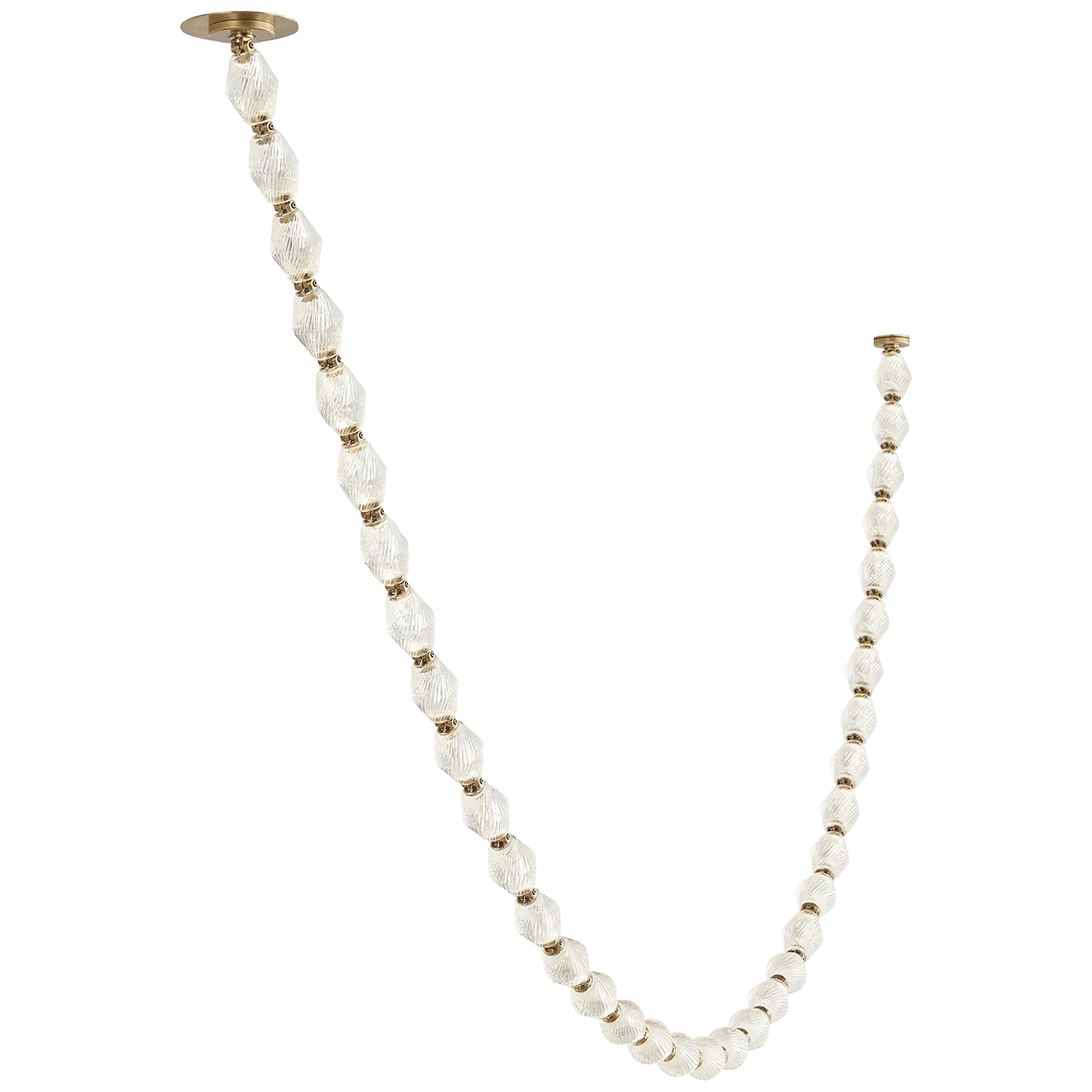 Creative Glass Pearl Necklace Pendant Chandelier for Living/Dining Room/Staircase