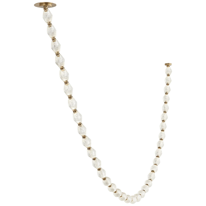 Creative Glass Pearl Necklace Pendant Chandelier for Living/Dining Room/Staircase