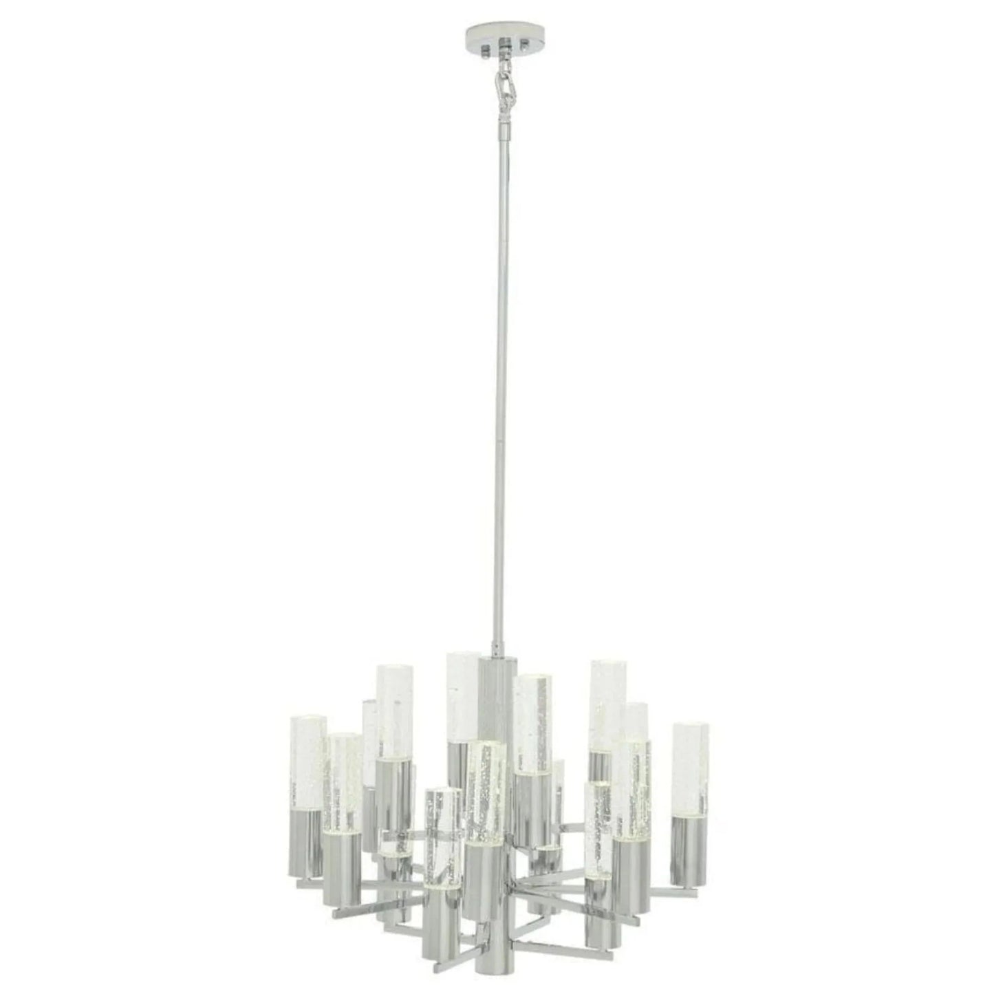 Crystal Cylinders Chandelier 16 Lights Dimmable