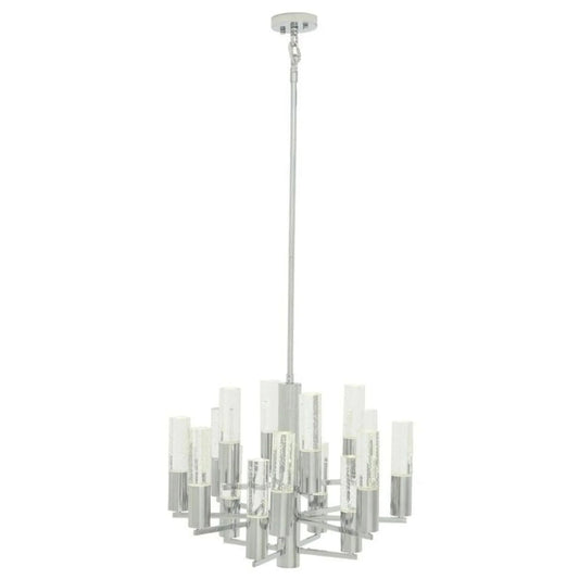 Crystal Cylinders Chandelier 16 Lights Dimmable