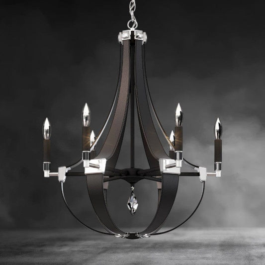 Crystal Empire Chandelier 24"