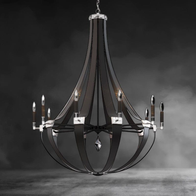 Crystal Empire Chandelier 36"
