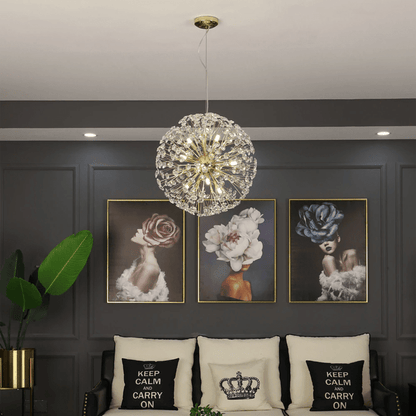 Dandelion Spherical Crystal Pendant Light