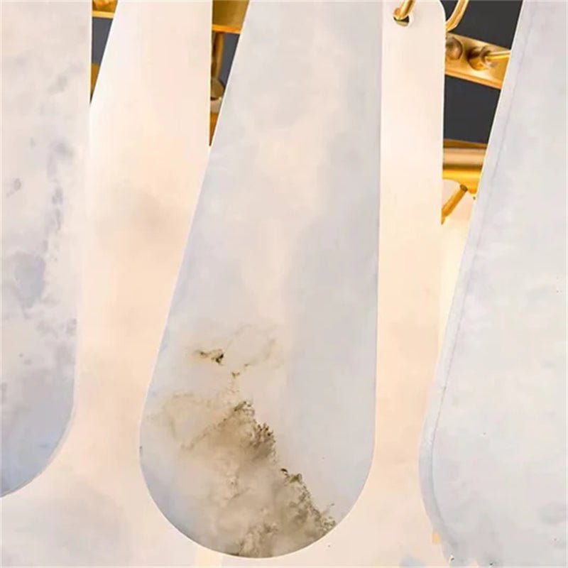 Deborah Alabaster Foyer Chandelier Lighting, Luxury Modern Lighting