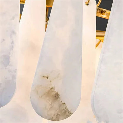 Deborah Alabaster Foyer Chandelier Lighting, Luxury Modern Lighting