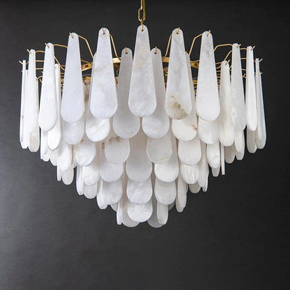 Deborah Alabaster Foyer Chandelier Lighting, Luxury Modern Lighting