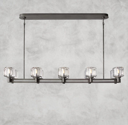 Deemaret double Linear chandelier 54" 72"