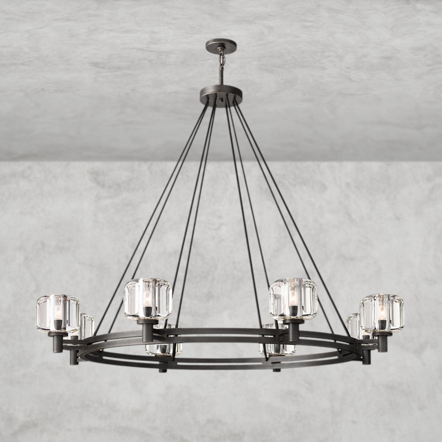 Deemaret Round Chandelier 36" 48" 60"