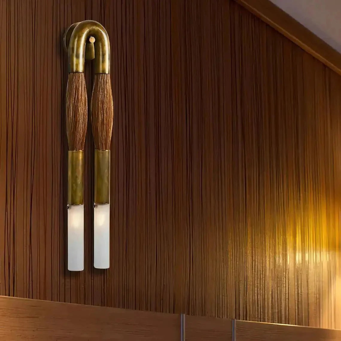 Double Head Antonia Horsehair Sconce