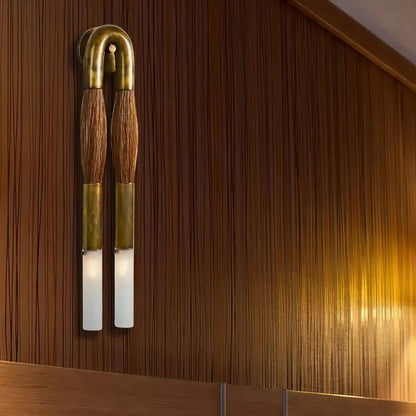 Double Head Antonia Horsehair Sconce