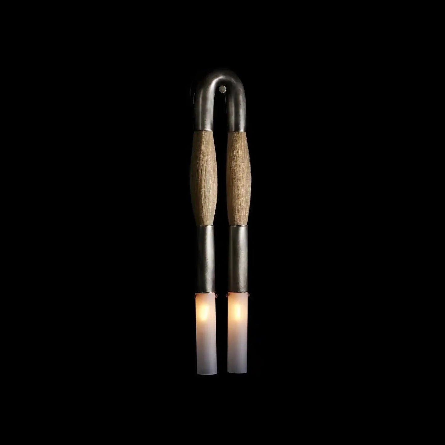 Double Head Antonia Horsehair Sconce