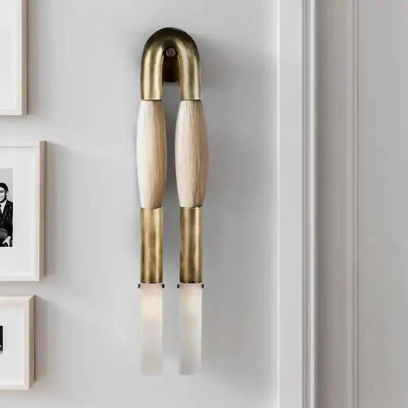 Double Head Antonia Horsehair Sconce