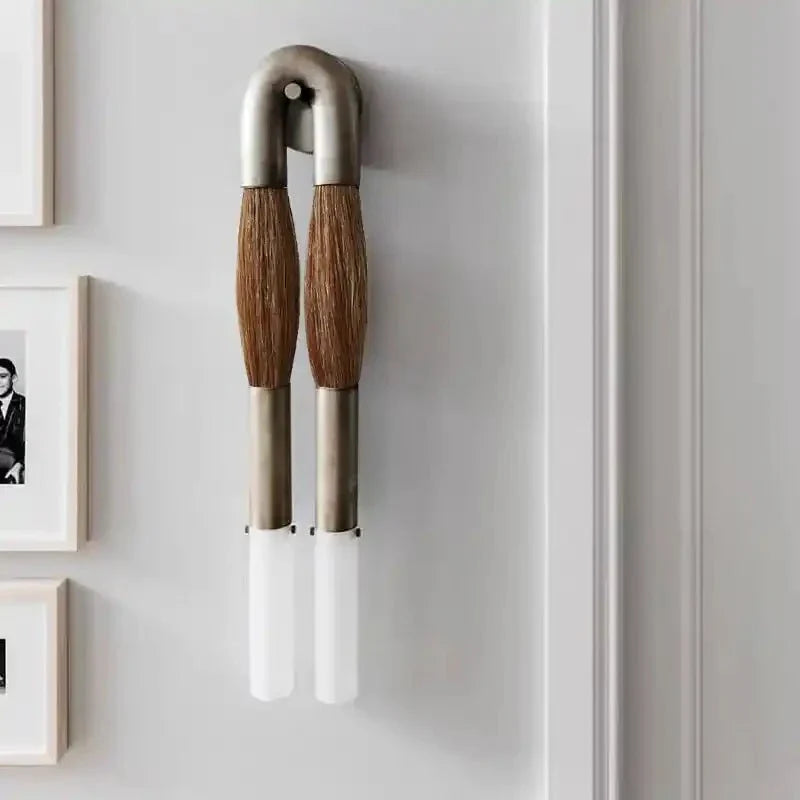 Double Head Antonia Horsehair Sconce